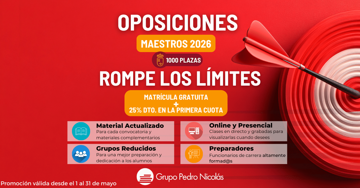 Oposiciones maestros 2026 - Oferta!!